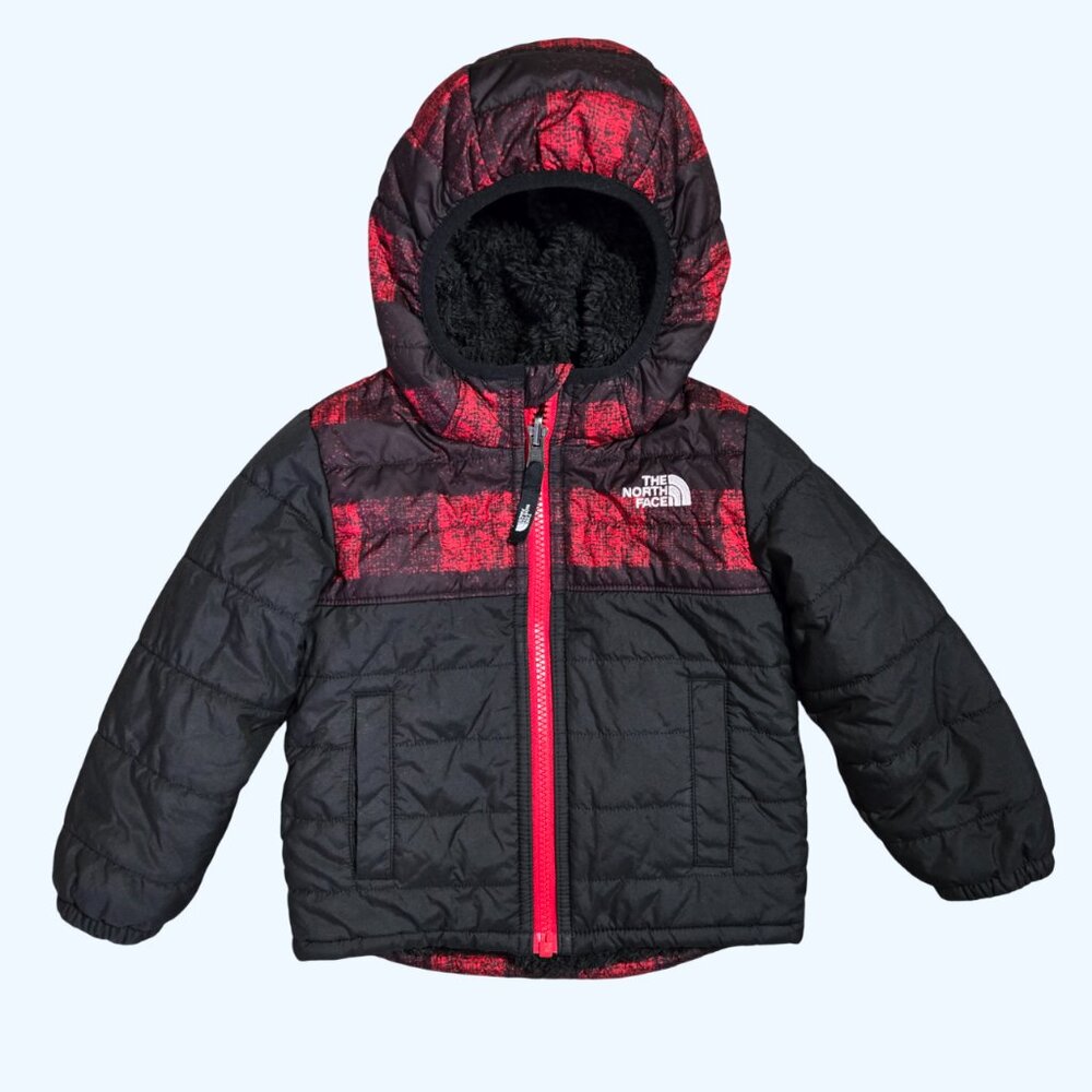 The North Face Toddler Reversible Mount Chimborazo Jacket Black Red 2T
